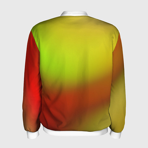 Мужской бомбер Color multicolored gradient / 3D-Белый – фото 2