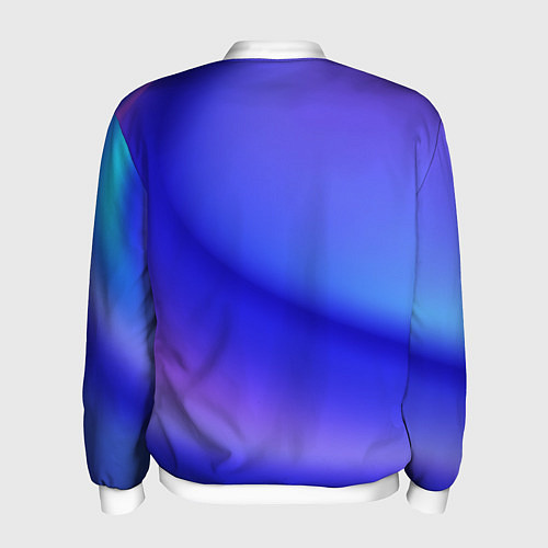 Мужской бомбер The color is multicolored / 3D-Белый – фото 2