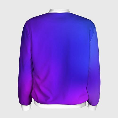 Мужской бомбер Color multicolored gradient / 3D-Белый – фото 2