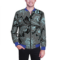 Бомбер мужской Узор, цвет: 3D-синий — фото 2