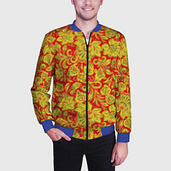 Бомбер мужской Хохлома, цвет: 3D-синий — фото 2