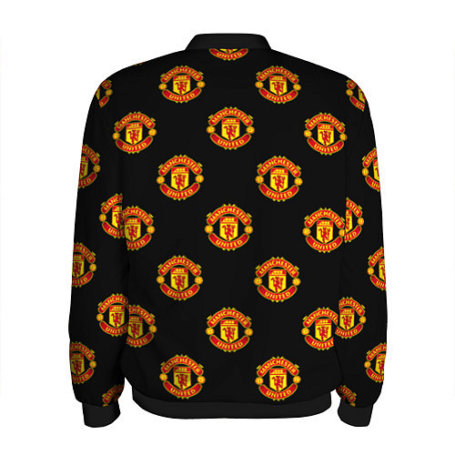 Мужской бомбер Manchester United Pattern / 3D-Черный – фото 2