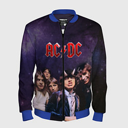 Бомбер мужской AC/DC, цвет: 3D-синий