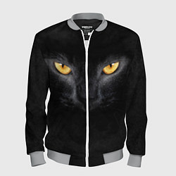 Мужской бомбер Черная кошка