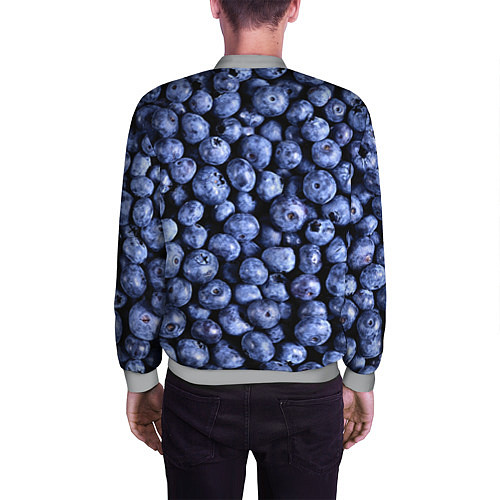 Мужской бомбер Черника / 3D-Меланж – фото 4