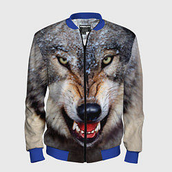 Мужской бомбер Взгляд волка