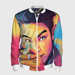Бомбер мужской Big Bang Art, цвет: 3D-белый