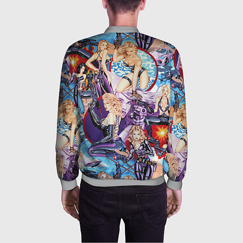 Мужской бомбер Как у Мэтт Тейлора с девушками / 3D-Меланж – фото 4