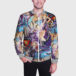 Бомбер мужской Как у Мэтт Тейлора с девушками, цвет: 3D-меланж — фото 2