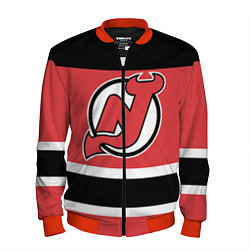 Бомбер мужской New Jersey Devils, цвет: 3D-красный