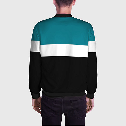 Мужской бомбер San Jose Sharks / 3D-Черный – фото 4