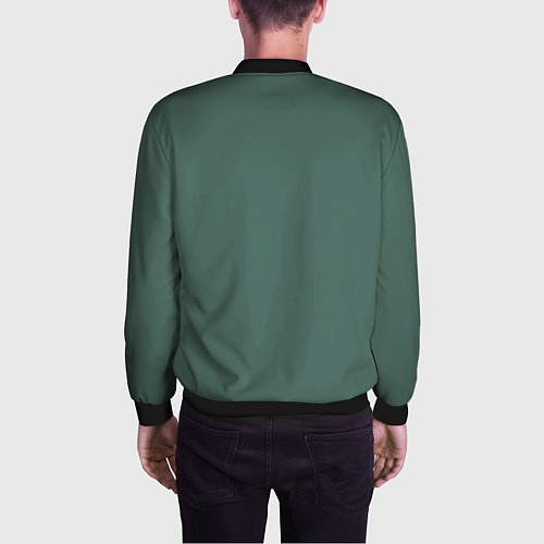 Мужской бомбер Принцесса и волк / 3D-Черный – фото 4