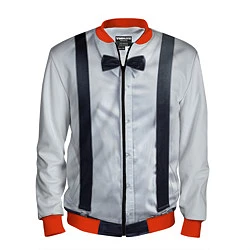 Бомбер мужской Рубашка с подтяжками, цвет: 3D-красный