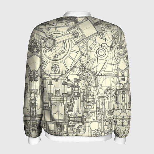 Мужской бомбер Лучший инженер / 3D-Белый – фото 2