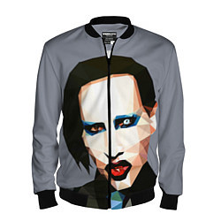 Бомбер мужской Mаrilyn Manson Art, цвет: 3D-черный