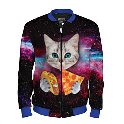 Мужской бомбер Кот с едой