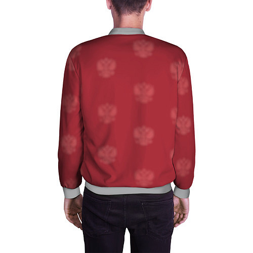 Мужской бомбер Сборная России по футболу / 3D-Меланж – фото 4