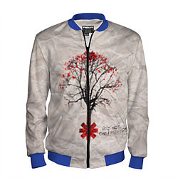 Бомбер мужской RHCP: Red Tree, цвет: 3D-синий