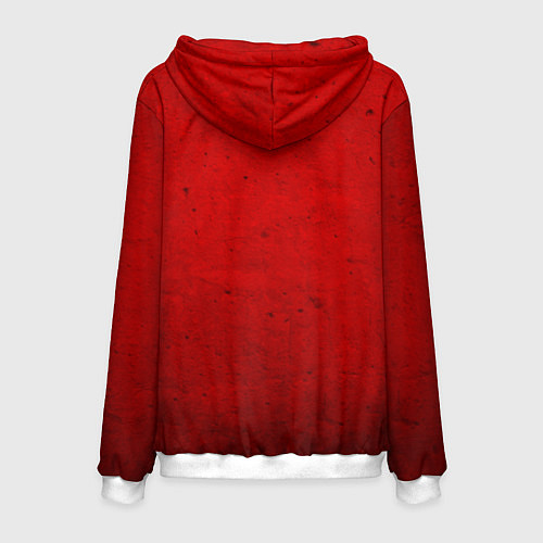 Мужская толстовка Флаг СССР: Серп и Молот / 3D-Белый – фото 2