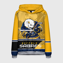 Толстовка-худи мужская Buffalo Sabres, цвет: 3D-меланж