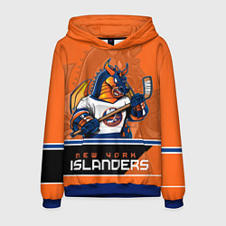 Толстовка-худи мужская New York Islanders, цвет: 3D-синий