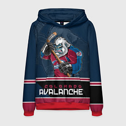 Толстовка-худи мужская Colorado Avalanche, цвет: 3D-красный