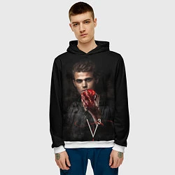 Толстовка-худи мужская Stefan Salvatore V3, цвет: 3D-белый — фото 2