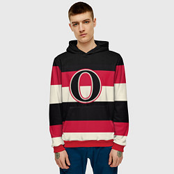 Толстовка-худи мужская Ottawa Senators O цвета 3D-красный — фото 2