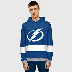 Толстовка-худи мужская Tampa Bay Lightning, цвет: 3D-меланж — фото 2