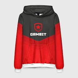 Толстовка-худи мужская Gambit Gaming Uniform, цвет: 3D-белый