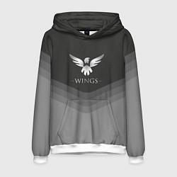 Толстовка-худи мужская Wings Uniform, цвет: 3D-белый