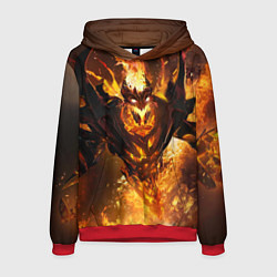 Толстовка-худи мужская Nevermore Hell, цвет: 3D-красный