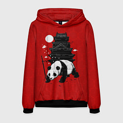 Толстовка-худи мужская Panda Warrior, цвет: 3D-черный