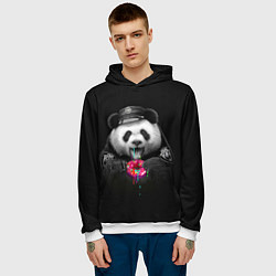 Толстовка-худи мужская Donut Panda, цвет: 3D-белый — фото 2