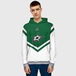 Толстовка-худи мужская NHL: Dallas Stars, цвет: 3D-меланж — фото 2