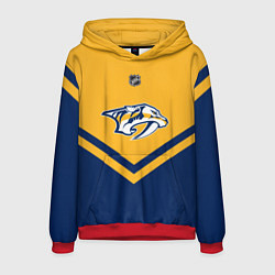 Толстовка-худи мужская NHL: Nashville Predators, цвет: 3D-красный