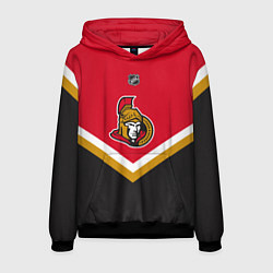 Толстовка-худи мужская NHL: Ottawa Senators, цвет: 3D-черный
