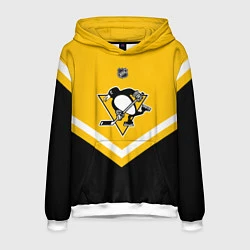 Толстовка-худи мужская NHL: Pittsburgh Penguins, цвет: 3D-белый