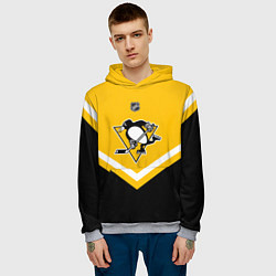 Толстовка-худи мужская NHL: Pittsburgh Penguins, цвет: 3D-меланж — фото 2