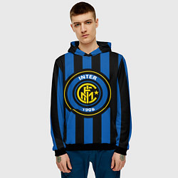 Толстовка-худи мужская Inter FC 1908, цвет: 3D-черный — фото 2