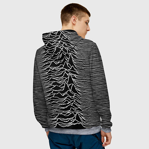 Мужская толстовка Joy Division: Unknown Pleasures / 3D-Меланж – фото 4