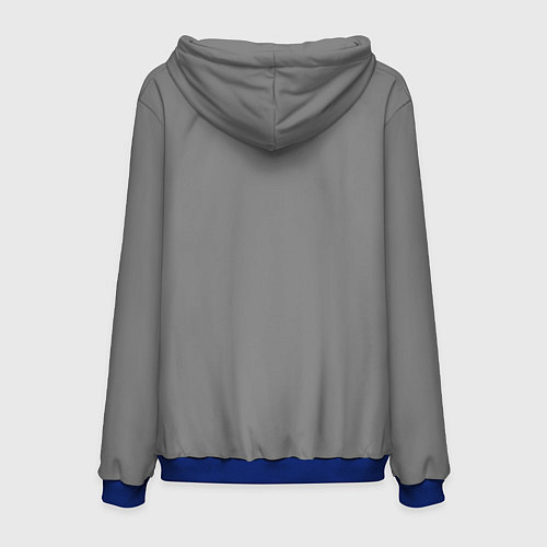 Мужская толстовка Взгляд ёжика / 3D-Синий – фото 2