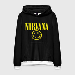 Толстовка-худи мужская Nirvana Rock, цвет: 3D-белый