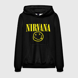 Толстовка-худи мужская Nirvana Rock, цвет: 3D-черный