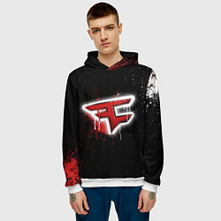 Толстовка-худи мужская FaZe Clan: Black collection, цвет: 3D-белый — фото 2