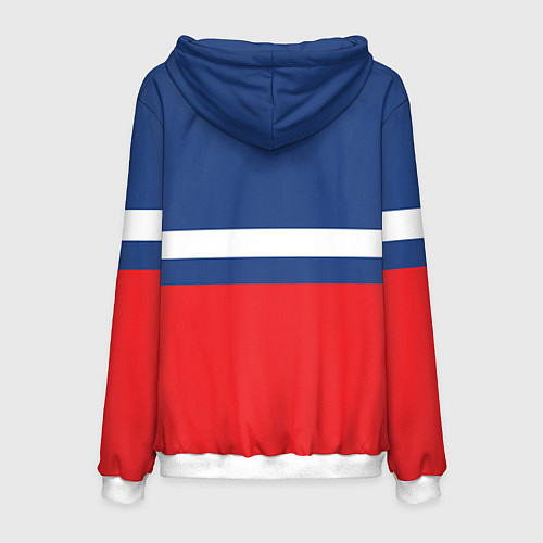 Мужская толстовка Флаг космический войск РФ / 3D-Белый – фото 2