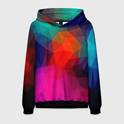 Толстовка-худи мужская Abstraction, цвет: 3D-черный