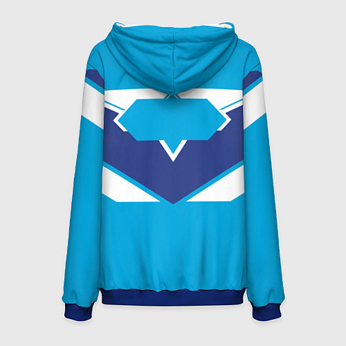 Мужская толстовка Молоко сгущеное / 3D-Синий – фото 2