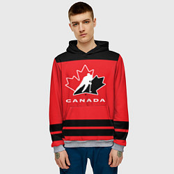 Толстовка-худи мужская Canada Team, цвет: 3D-меланж — фото 2