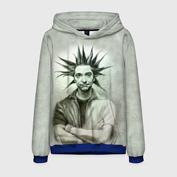 Толстовка-худи мужская Король и Шут, цвет: 3D-синий